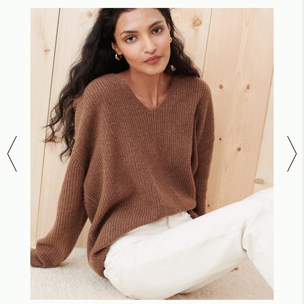 Jenni Kayne Cabin Sweater Nutmeg